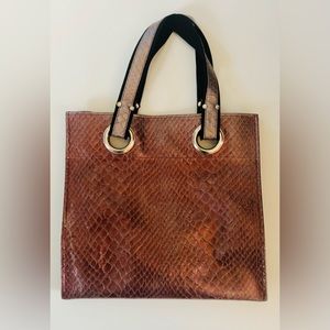 NWOT Kate Landry Reptile Embossed Tote Bag